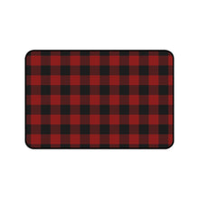 Load image into Gallery viewer, Red and Black Buffalo Plaid Desk Mat
