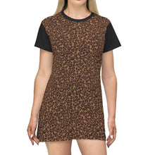 Load image into Gallery viewer, Leopard Print T-Shirt Dress
