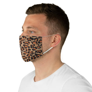 Leopard Print Fabric Fashion Face Mask Animal Print