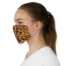 Load image into Gallery viewer, Leopard Print Fabric Fashion Face Mask Animal Print Cheetah Safari Jungle Pattern
