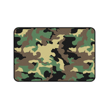 Load image into Gallery viewer, Camouflage Green, Brown and Black Pattern Desk Mat Large Enough For a Laptop or Keyboard and Mouse
