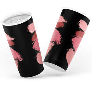 Lipstick Smear Makeup Tumbler Stainless Steel Insulated For Hot or Cold Drinks