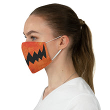 Load image into Gallery viewer, Orange Jack-o-lantern Mouth Fabric Face Mask Printed Cloth Halloween Pumpkin
