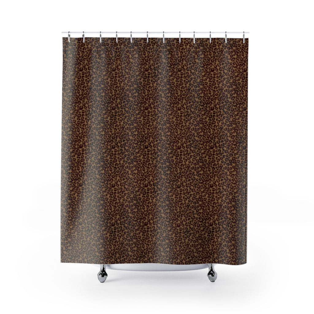 Leopard Skin Print Pattern Shower Curtain