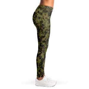 Camouflage Leggings Sizes XS - XL Traditional Colors Brown, Green, Black Pattern