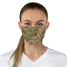 Load image into Gallery viewer, Digital Camo Printed Cloth Fabric Face Mask Brown, Green and Tan Camouflage Army Military
