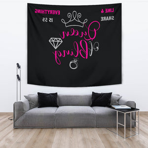 Queen of Bling Live Video Backdrop Banner In Reverse