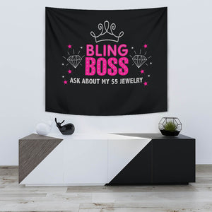 Bling Boss Wall Tapestry, Table Cloth, Event Banner