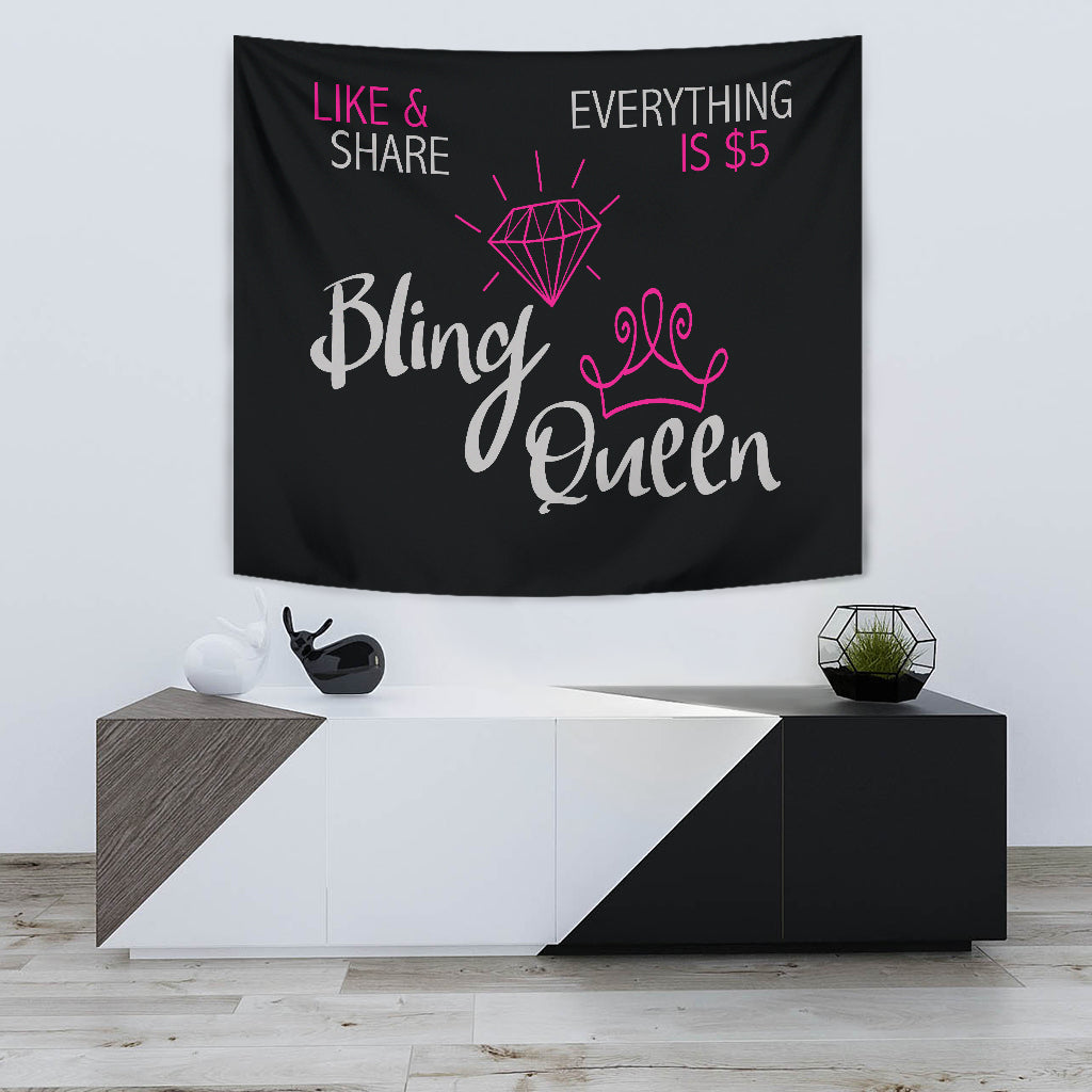 Bling Queen Live Video Backdrop Banner