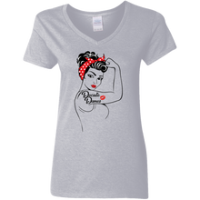 Load image into Gallery viewer, Decade Dames Women&#39;s V-Neck Tee
