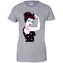 Load image into Gallery viewer, Bling Boss Riveter Ladies T-Shirt
