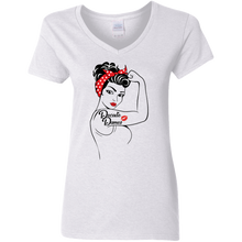 Load image into Gallery viewer, Decade Dames Women&#39;s V-Neck Tee
