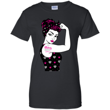 Load image into Gallery viewer, Bling Boss Riveter Ladies T-Shirt
