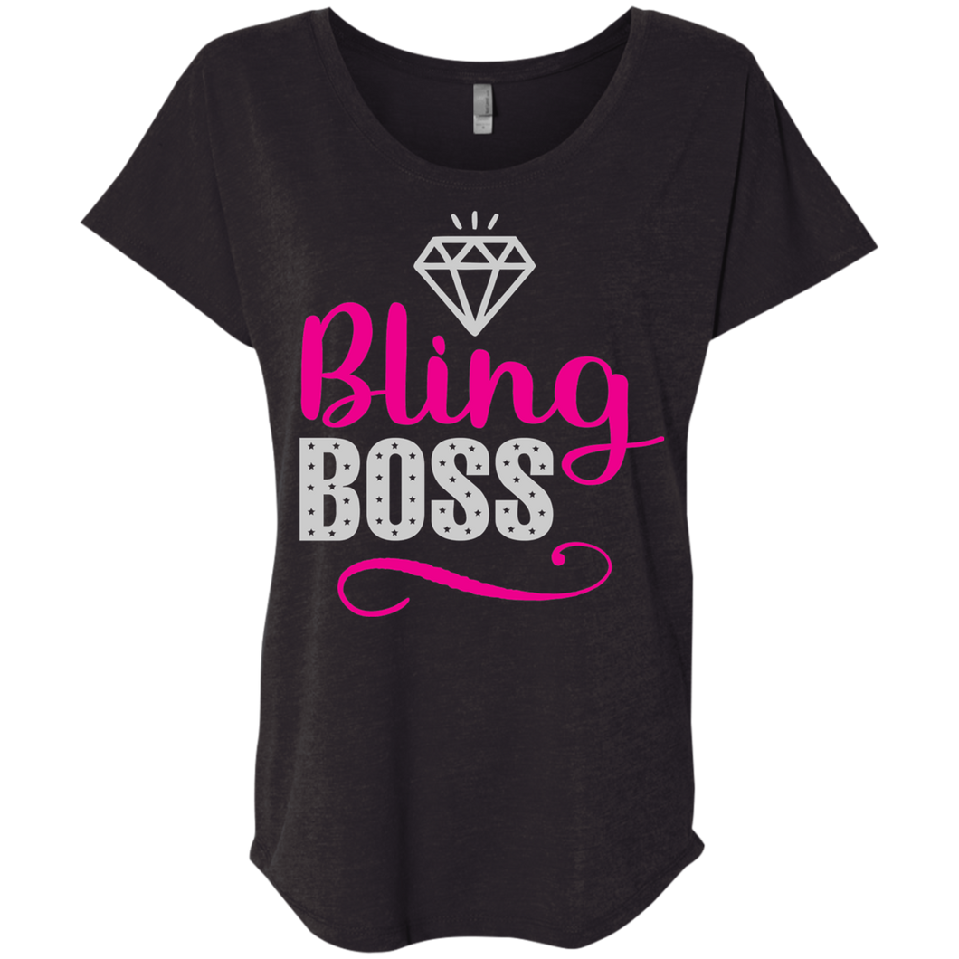 Bling Boss Dolman Tee Shirt Sizes To 3XL