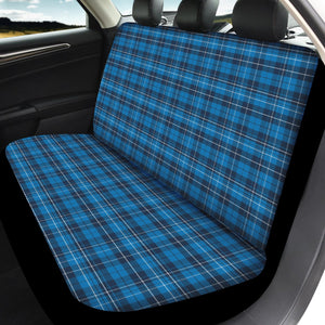 Blue Plaid Car Seat Covers Set Front/Back Car Seat Cover Set