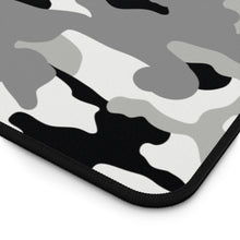Load image into Gallery viewer, Gray, Black and White Camouflage Desk Mat Camo Pattern Office Mouse Pad
