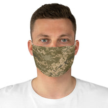 Load image into Gallery viewer, Digital Camo Printed Cloth Fabric Face Mask Brown, Green and Tan Camouflage Army Military
