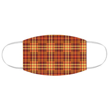 Load image into Gallery viewer, Orange Fall Plaid Fabric Face Mask Printed Cloth Halloween
