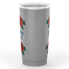 Load image into Gallery viewer, Tattoo Traditional Pattern Gray Tumbler Old School Vintage Style Insulted Mug
