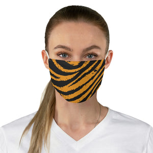 Tiger Stripes Printed Fabric Fashion Face Mask Animal Print