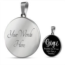 Load image into Gallery viewer, Gigi Pendant Necklace in Black Circle Jewelry With Chain and Gift Box
