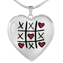 Load image into Gallery viewer, XOXO Heart Shaped Pendant Necklace With Chain and Gift Box
