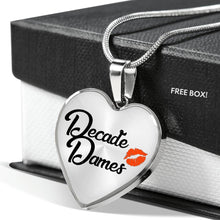 Load image into Gallery viewer, Decade Dames Heart Pendant Necklaces 18K Gold or Stainless Steel
