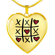 Load image into Gallery viewer, XOXO Heart Shaped Pendant Necklace With Chain and Gift Box

