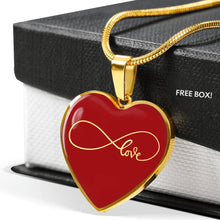 Load image into Gallery viewer, Infinity Love Heart Shaped Pendant Necklace
