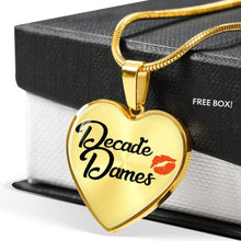 Load image into Gallery viewer, Decade Dames Heart Pendant Necklaces 18K Gold or Stainless Steel
