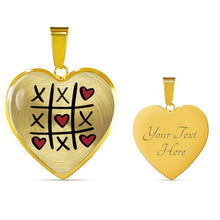 Load image into Gallery viewer, XOXO Heart Shaped Pendant Necklace With Chain and Gift Box
