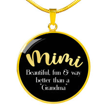 Load image into Gallery viewer, Mimi Pendant Jewelry Necklace With Chain and Gift Box In Black
