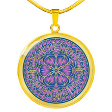 Load image into Gallery viewer, Purple Mandala Boho Ethnic Pendant Necklace Gift Set
