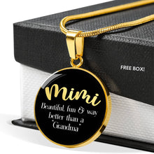 Load image into Gallery viewer, Mimi Pendant Jewelry Necklace With Chain and Gift Box In Black
