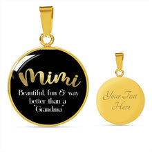 Load image into Gallery viewer, Mimi Pendant Jewelry Necklace With Chain and Gift Box In Black
