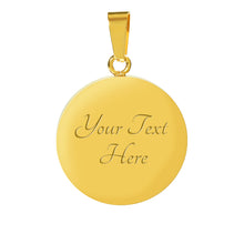 Load image into Gallery viewer, Retro Sunset Jewelry Circle Pendant Necklace With Chain Gift Set
