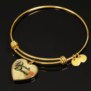 Decade Dames Bangle Bracelet 18K Gold Plated or Stainless Steel