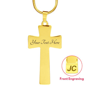 Red Faux Marble Cross Jewelry Religious Christian Stainless Steel Pendant Necklace With Chain and Gift Box