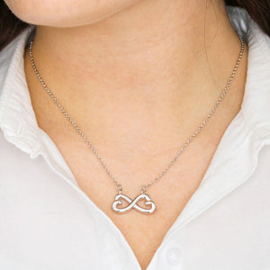 Infinity Heart Pendant With Card For Wife Gift Set
