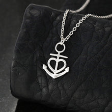 Load image into Gallery viewer, For My Sister Anchor Pendant Necklace With Message Card and Gift Box
