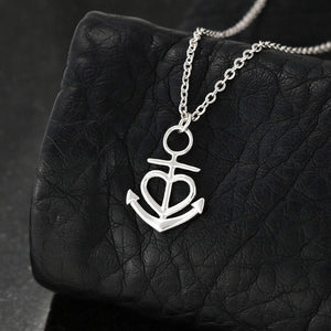 For My Wife Anchor Pendant and Necklace Gift Set With Message Card and Gift Box Anniversary, Birthday Gift