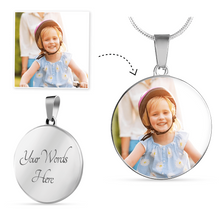 Load image into Gallery viewer, Custom Photo Necklace Surgical Steel
