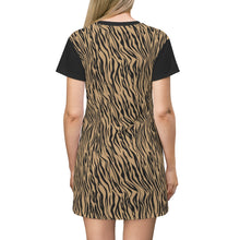 Load image into Gallery viewer, Tiger Stripes Printed T-Shirt Dress
