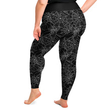 Load image into Gallery viewer, Spiderweb Leggings Black and White Plus Size 2X - 6X Squat Proof
