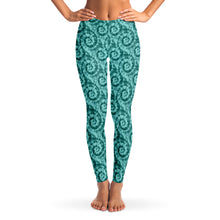 Load image into Gallery viewer, Teal Tie Dye Leggings XS - XL Squat Proof
