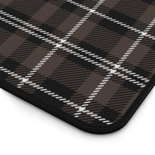 Load image into Gallery viewer, Brown and White Plaid Desk Mat For Laptop or Keyboard and Mouse
