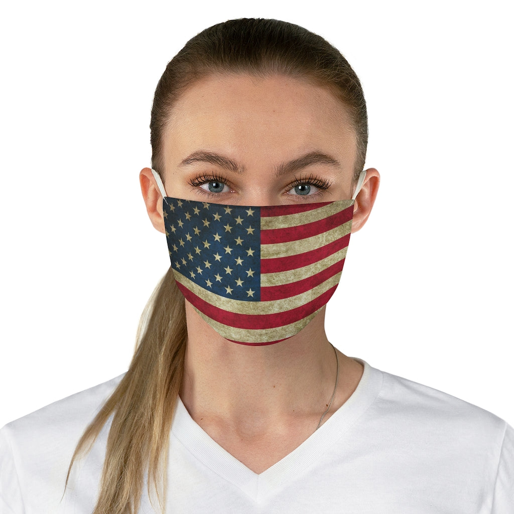 American Flag Printed Fabric Fashion Face Mask Patriotic
