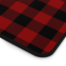 Load image into Gallery viewer, Red and Black Buffalo Plaid Desk Mat
