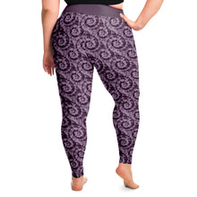 Load image into Gallery viewer, Purple Tie Dye Pattern Plus Size Leggings 2X-6X Squat Proof
