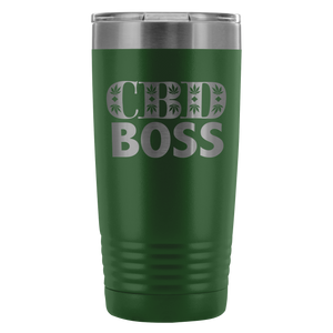 CBD Boss 20 Ounce Tumbler Coffee Mug Hot Or Cold With Lid